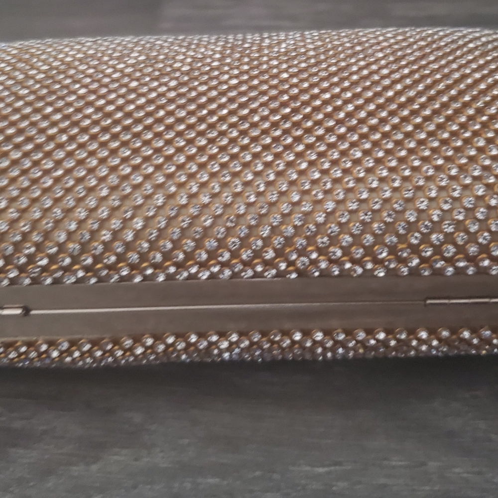 Gold Rhinestone Clutch